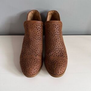 Naturalizer Wanita Leather Ankle Boots Brown Size 8.5